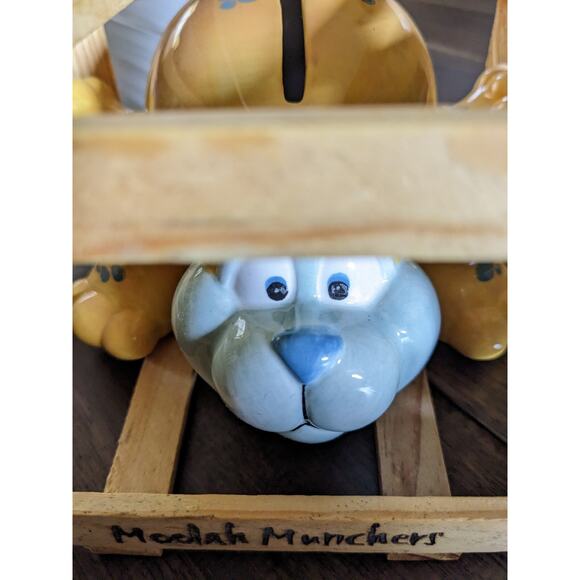 Moolah MunChers Cute Fat Bear Coin Bank Cheri Lane Ceramic 2002 MindSpring New - Picture 2 of 5